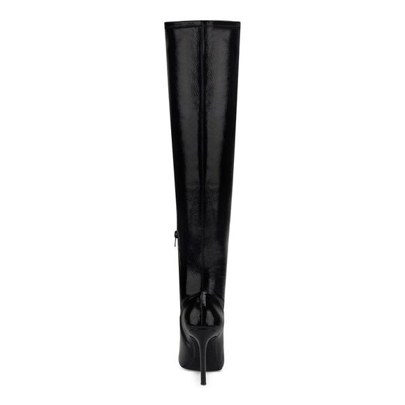 INC Womens Black Flexible Sole Keenah Square Toe Stiletto Boots Shoes 6.5 M - Picture 2 of 4